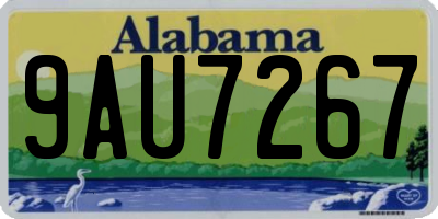 AL license plate 9AU7267