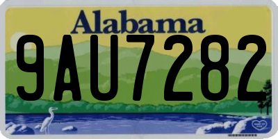AL license plate 9AU7282
