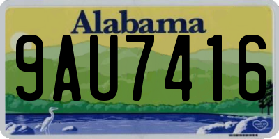 AL license plate 9AU7416