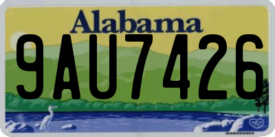AL license plate 9AU7426