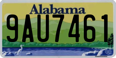 AL license plate 9AU7461