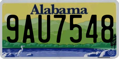 AL license plate 9AU7548