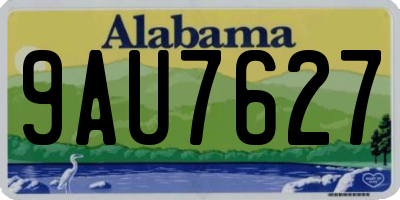 AL license plate 9AU7627