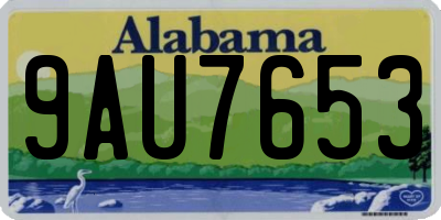 AL license plate 9AU7653