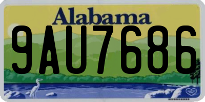 AL license plate 9AU7686