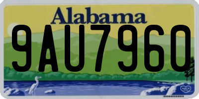 AL license plate 9AU7960