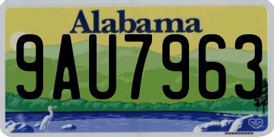 AL license plate 9AU7963