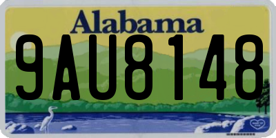 AL license plate 9AU8148