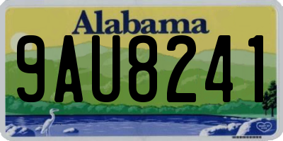AL license plate 9AU8241