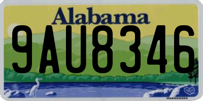 AL license plate 9AU8346