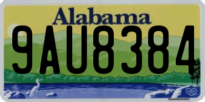 AL license plate 9AU8384