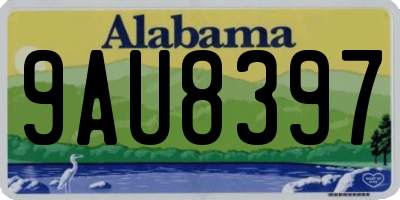 AL license plate 9AU8397