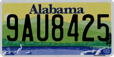 AL license plate 9AU8425