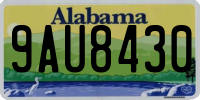 AL license plate 9AU8430
