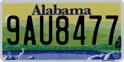 AL license plate 9AU8477