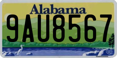 AL license plate 9AU8567
