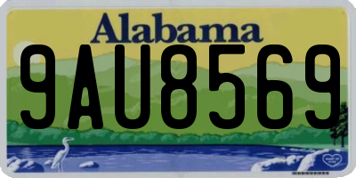 AL license plate 9AU8569