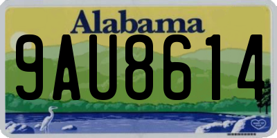 AL license plate 9AU8614