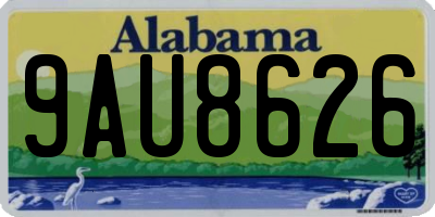 AL license plate 9AU8626