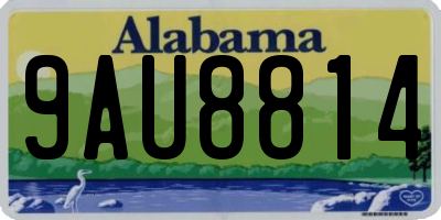AL license plate 9AU8814