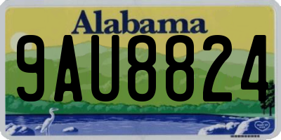 AL license plate 9AU8824