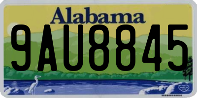 AL license plate 9AU8845