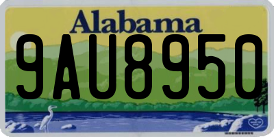 AL license plate 9AU8950