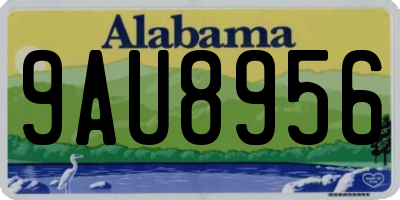 AL license plate 9AU8956