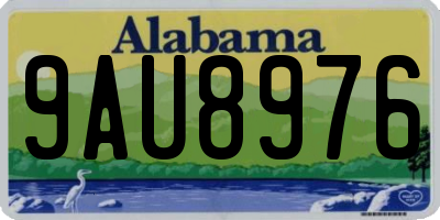 AL license plate 9AU8976