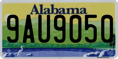 AL license plate 9AU9050