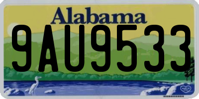 AL license plate 9AU9533