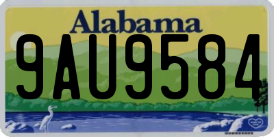 AL license plate 9AU9584