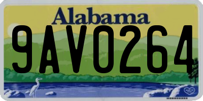 AL license plate 9AV0264