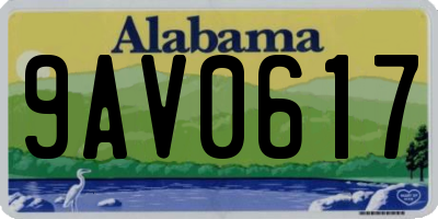 AL license plate 9AV0617