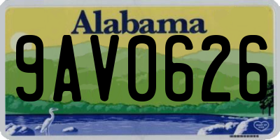 AL license plate 9AV0626