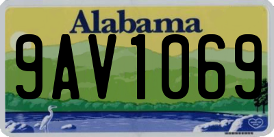 AL license plate 9AV1069
