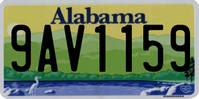 AL license plate 9AV1159