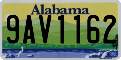 AL license plate 9AV1162