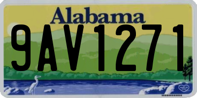 AL license plate 9AV1271