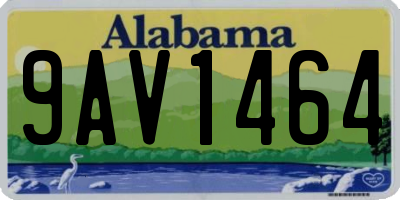 AL license plate 9AV1464
