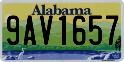 AL license plate 9AV1657