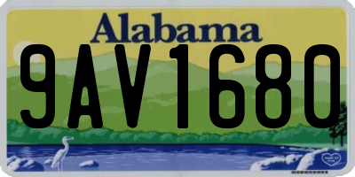 AL license plate 9AV1680