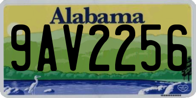 AL license plate 9AV2256