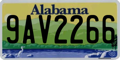AL license plate 9AV2266