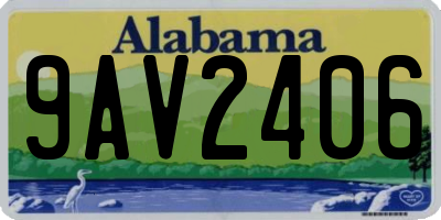 AL license plate 9AV2406