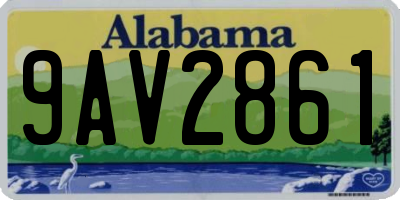 AL license plate 9AV2861