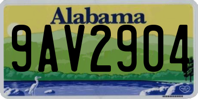 AL license plate 9AV2904