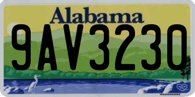 AL license plate 9AV3230