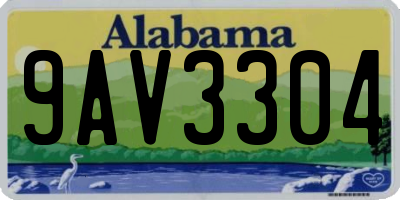 AL license plate 9AV3304