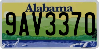 AL license plate 9AV3370